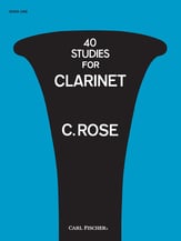 40 STUDIES FOR CLARINET #1 cover